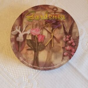 Set of 4 I. Godinger & Co. Gardener Floral Dessert Porcelain Plates In Box